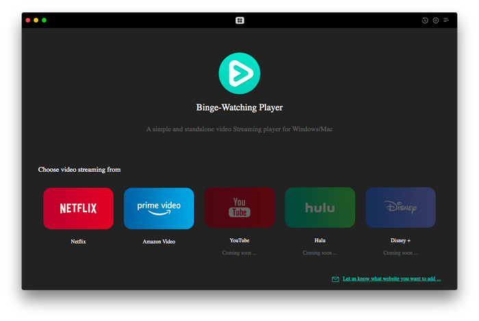 open binge-watching player