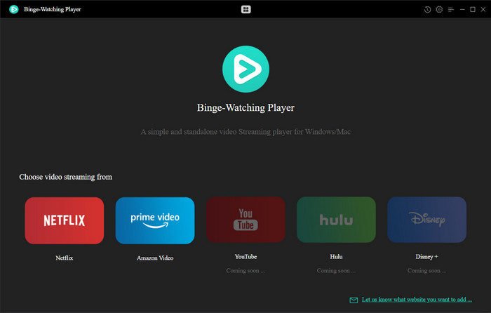 Binge-Watching Player for Netflix para Windows - Baixe