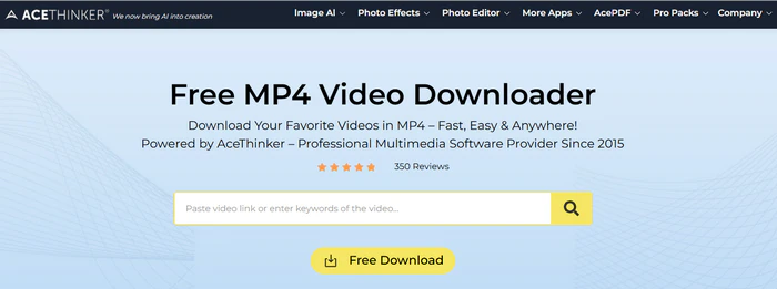acethinker ai mp4 downloader