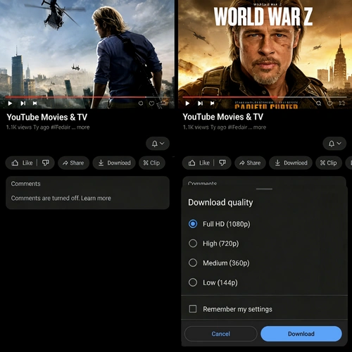 download youtube movie tv