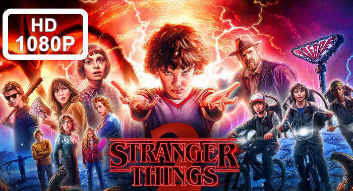 STRANGER THINGS - SEASONS 1, 2, 3 & 4 - TV SHOW POSTER SET