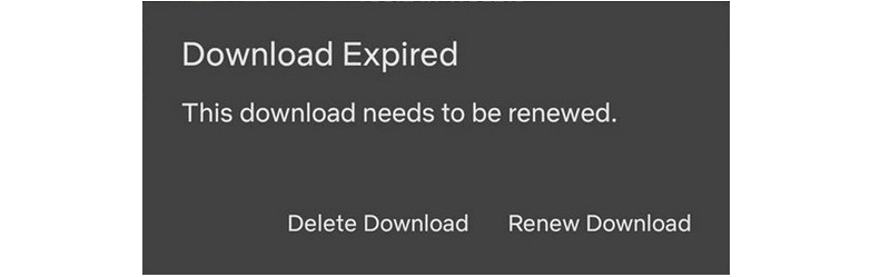 netflix download expire