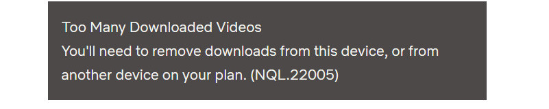 too many downloaded video