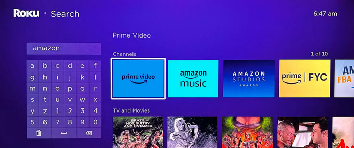 find prime video on roku