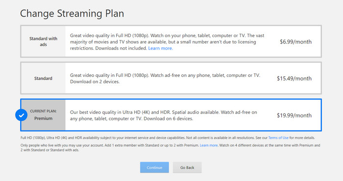 Netflix Plans