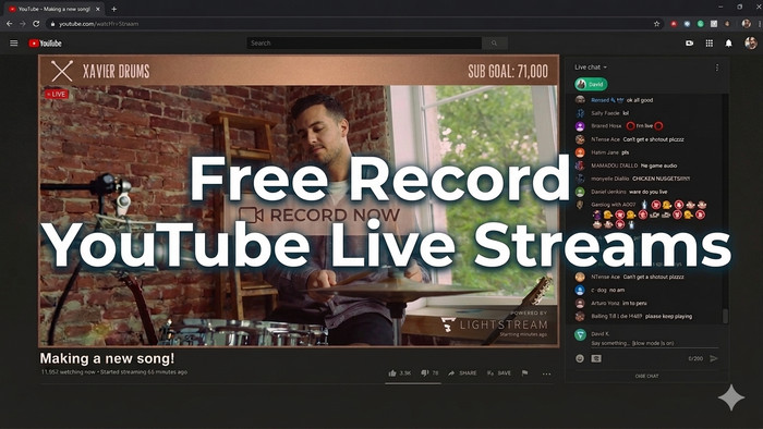 10 Free Ways to Record YouTube Live Stream on Laptop/Mobile/Online Web