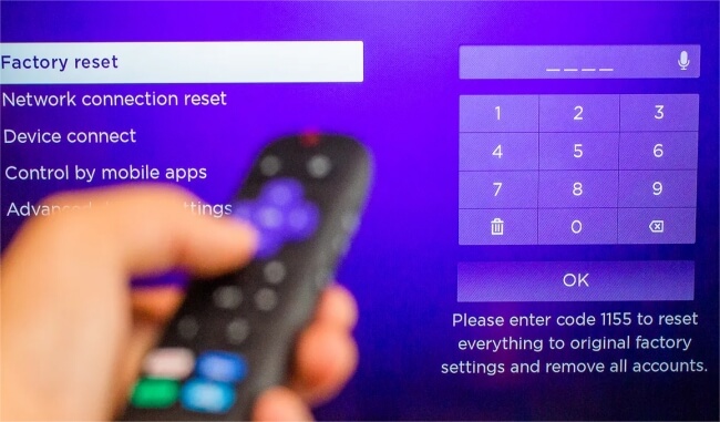 reset roku