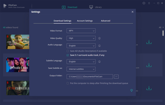 set output quality