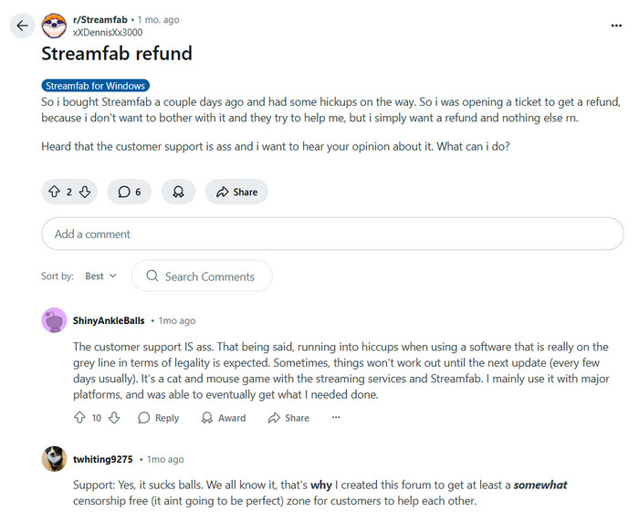 refund policy