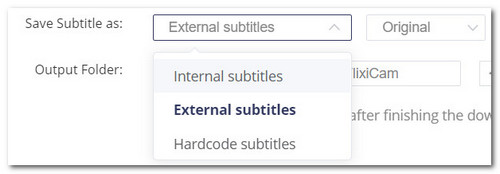three subtitle modes