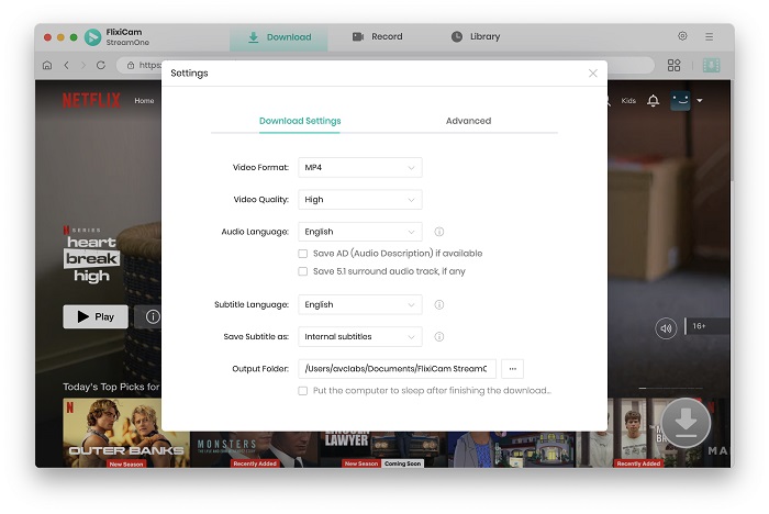 adjust settings