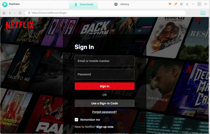 sign in netflix